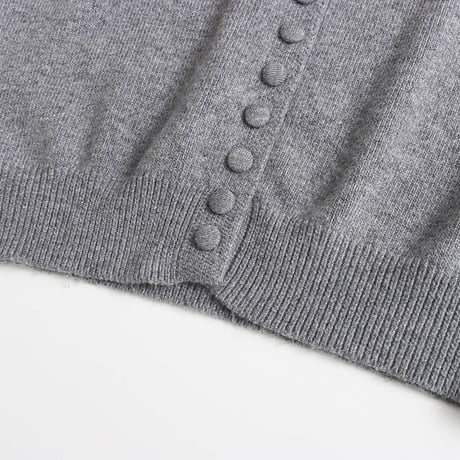 Lace Collar Knit Cardigan｜レースカラー付きニットカーディガン（3color）　HA1065