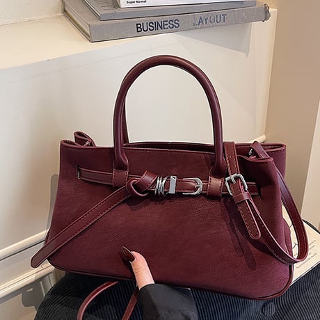 Retro Buckle Hand Bag｜レトロバックルハンドバッグ  （4color）　 HH1025