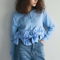 Ribbon Hem Knit Cardigan｜リボンヘムショートニットカーディガン（3color）　HA1061