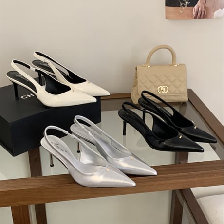 pointed slingback heel｜ポインテッドスリングバックヒール（3color）　HG1029