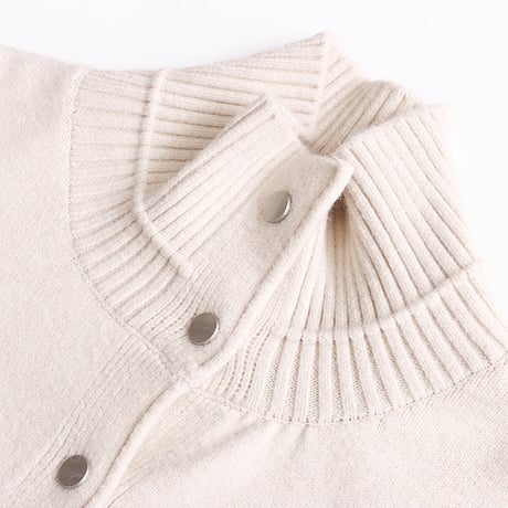 Turtleneck Knit Cardigan｜タートルネックニットカーディガン（4color）　HA1051