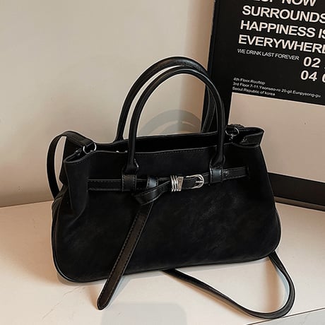 Retro Buckle Hand Bag｜レトロバックルハンドバッグ  （4color）　 HH1025