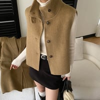 Layered Wool Set Coat｜レイヤードウールベスト＆ロングコートセット（4color）　 HF1001