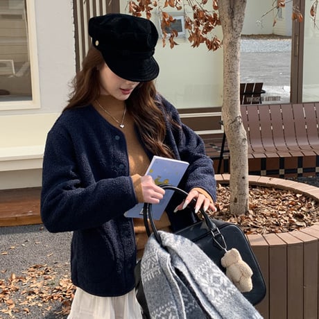Cozy Warm Faux Lamb Jacket｜フェイクラムウールジャケット（3color）　 HA1027
