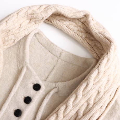 Ribbon Wool Coat｜リボンウールロングコート（4color）　 HA1047