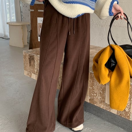 Fleece Wide Lounge Pants｜フリースワイドラウンジパンツ（7color）　HC1004
