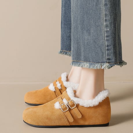Warm Suede Fur Shoes｜ウォームスエード ファーシューズ（3color）　 HG1003