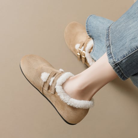 Warm Suede Fur Shoes｜ウォームスエード ファーシューズ（3color）　 HG1003