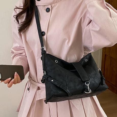 Mellow Zip Shoulder Bag｜メロウジップショルダーバッグ（4color）　HH1034