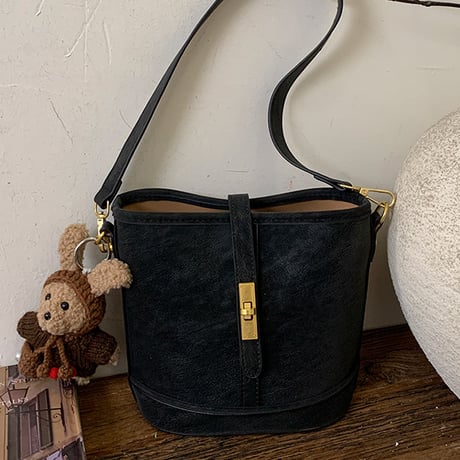 Retro Buckle Hand Bag｜レトロバックルハンドバッグ（4color）　HH1013