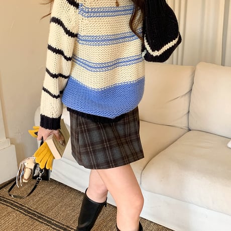 Classic Check Mini Skirt｜クラシックチェックミニスカート（2color）　HD1001