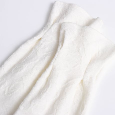 Jacquard Frill Neck Knit Cardigan｜フリルネックジャカードニットカーディガン　HA1066