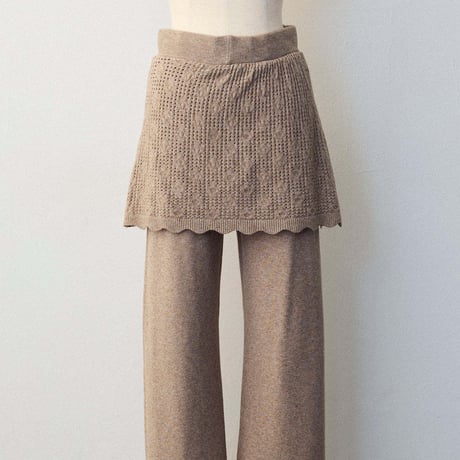 Layer Knit Set｜レイヤード風ニットセットアップ（3color）　HF1009
