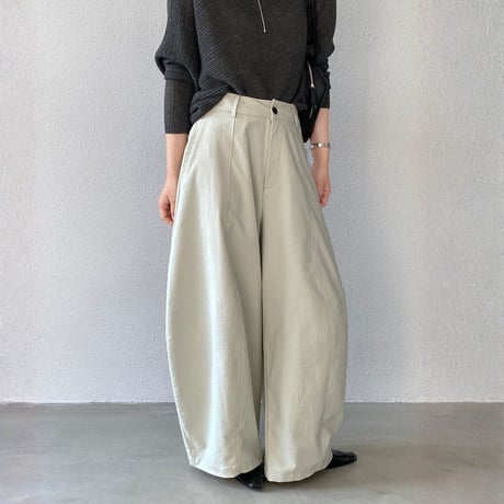 wide curve tuck pants｜ワイドカーブタックパンツ（3color）　HC1034