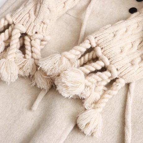 Ribbon Wool Coat｜リボンウールロングコート（4color）　 HA1047