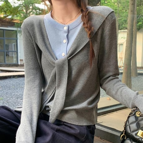 Soft Sailor Knit Top｜ソフトセーラーニットトップス（3color）　HB1081