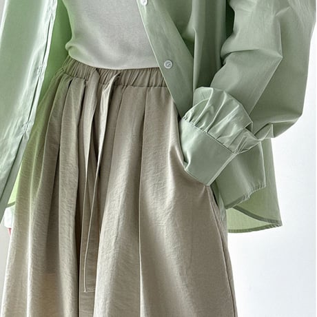 Relax Drawstring Wide Pants｜ドローストリングリラックスワイドパンツ（3color）　HC1029