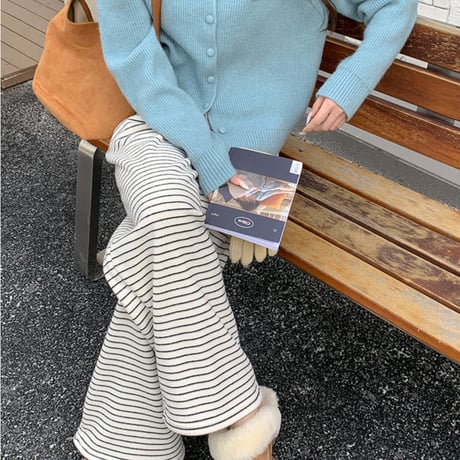 Soft Stripe Fleece Pants｜ソフトストライプフリースパンツ（2color）　HC1008