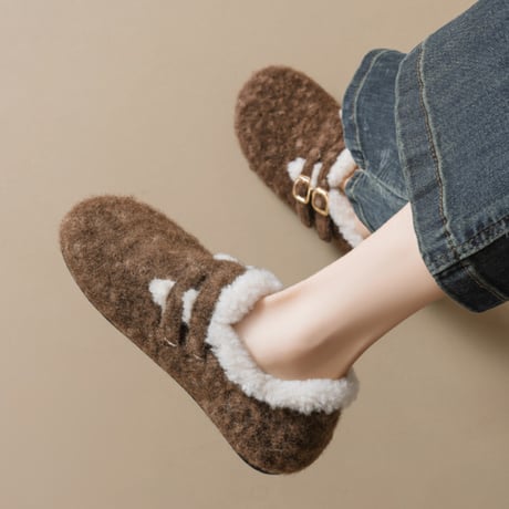 Warm Suede Fur Shoes｜ウォームスエード ファーシューズ（3color）　 HG1003