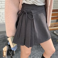 Wrap Pleats Mini Skirt｜ラッププリーツミニスカート（2color）　HD1004