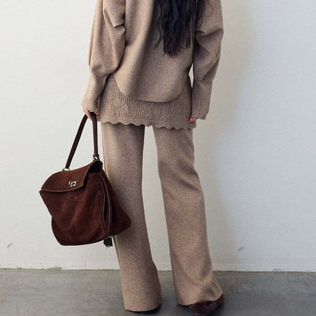 Layer Knit Set｜レイヤード風ニットセットアップ（3color）　HF1009
