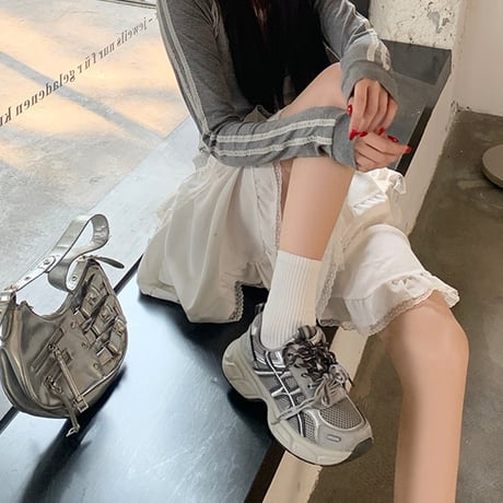 Air Mesh Chunky Sneakers｜エアメッシュチャンキースニーカー　HG1025