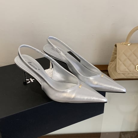 pointed slingback heel｜ポインテッドスリングバックヒール（3color）　HG1029