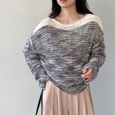 mellow gradient knit｜メローグラデーションニット（2color）　HB1089