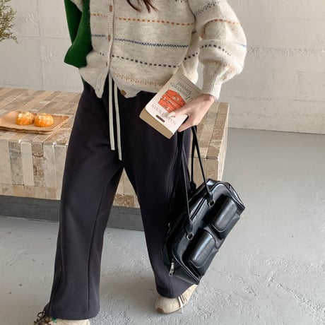 Warm Relax Wide Pants｜裏起毛リラックスワイドパンツ（9color）　HC1016
