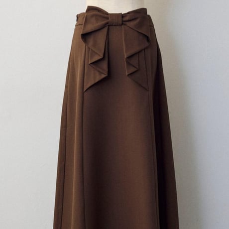 Ribbon Long Skirt｜バックリボンデザインロングスカート（2color）　HD1022