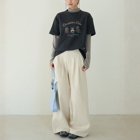 Tuck Wide Pants｜ハイウエストタックワイドパンツ（2color）　HC1031