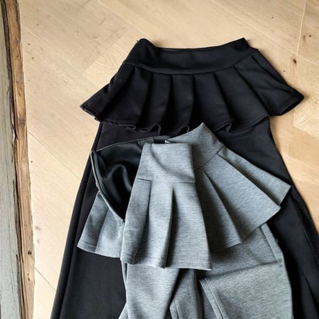 Peplum Wide Leg Pants｜ペプラムワイドレッグパンツ（2color）　HC1033