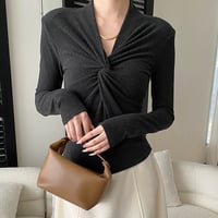 Soft Twist V-Neck｜ ソフトツイストVネック（4color）　 HB1041
