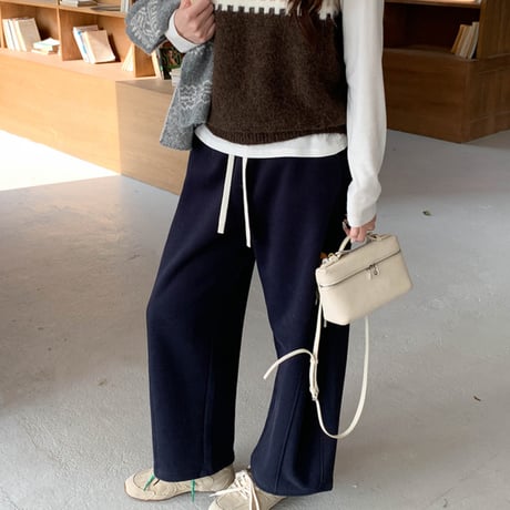 Warm Relax Wide Pants｜裏起毛リラックスワイドパンツ（9color）　HC1016