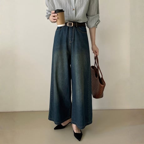 vintage wide denim pants｜ヴィンテージワイドデニムパンツ　HC1038