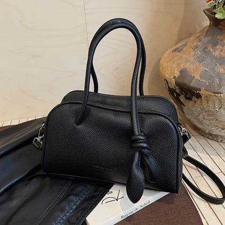 Knot Mini Boston Bag｜ノットデザインミニボストンバッグ（4color）　 HH1002