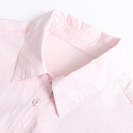 Soft Cotton Shirt｜刺繍ロゴ入りベーシックコットンシャツ（4color）　HB1072