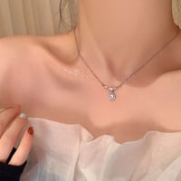 Micro Round Stone Necklace｜マイクロラウンドストーンネックレス　HI1007