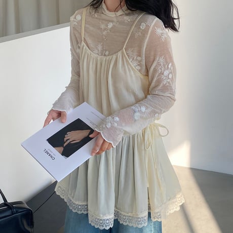 Layered Camisole Dress｜レイヤードキャミワンピース　HE1008