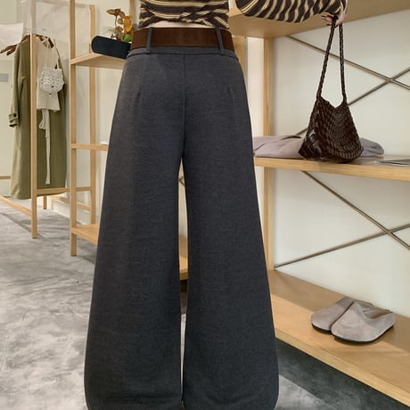 High Waist Straight Wide Pants｜ハイウエストストレートワイドパンツ（2color）　HC1026