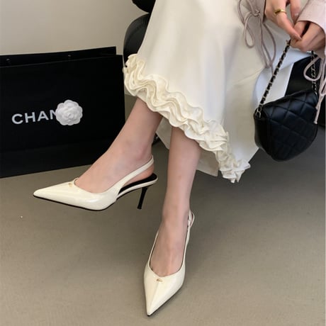 pointed slingback heel｜ポインテッドスリングバックヒール（3color）　HG1029