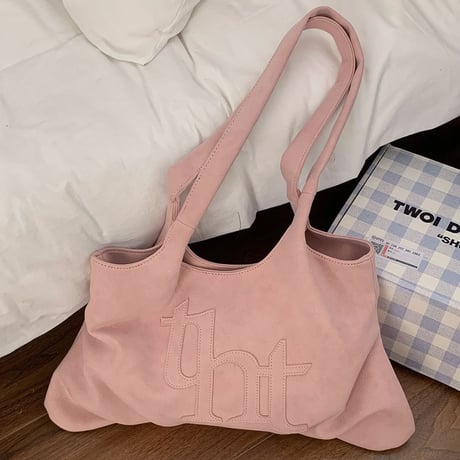 Soft Suede Logo Tote Bag｜ソフトスエードロゴトートバッグ（4color）　 HH1008