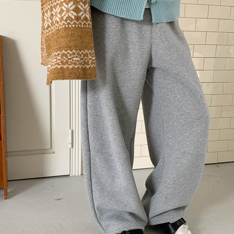 Soft Fleece Wide Sweat Pants｜裏起毛ワイドスウェットパンツ（3color）　HC1001