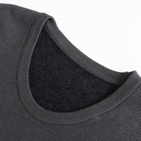 Soft Rib U-Neck Knit｜ソフトリブUネックニット（3color）　HB1030