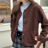 Cozy Warm Faux Lamb Jacket｜フェイクラムウールジャケット（3color）　 HA1027