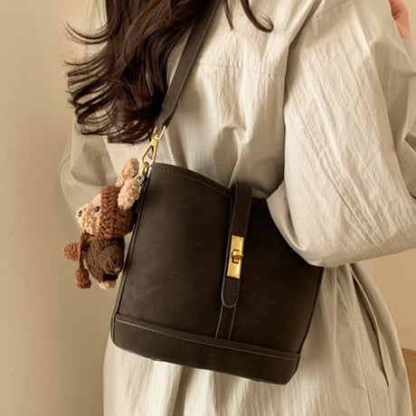 Retro Buckle Hand Bag｜レトロバックルハンドバッグ（4color）　HH1013