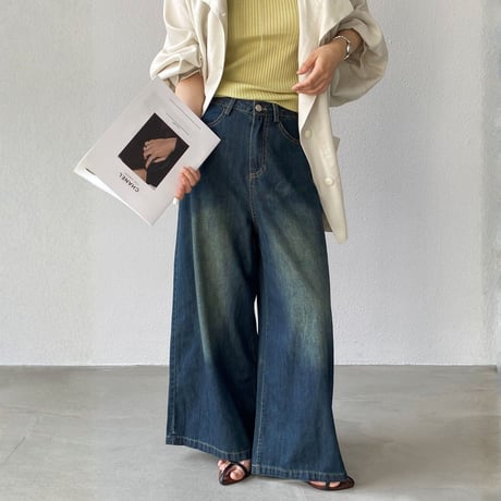 vintage wide denim pants｜ヴィンテージワイドデニムパンツ　HC1038