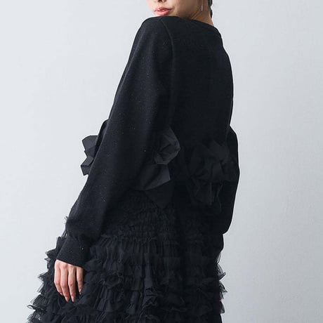 Ribbon Hem Knit Cardigan｜リボンヘムショートニットカーディガン（3color）　HA1061