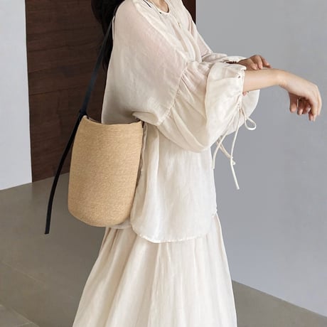 soft linen blouse set｜ソフトリネンブラウスセットアップ（2color）　HF1021