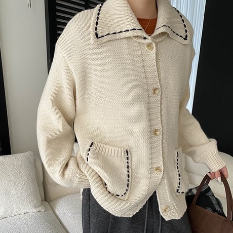 Soft Stitch Knit Cardigan｜ソフトステッチニットカーディガン （3color）　 HA1039